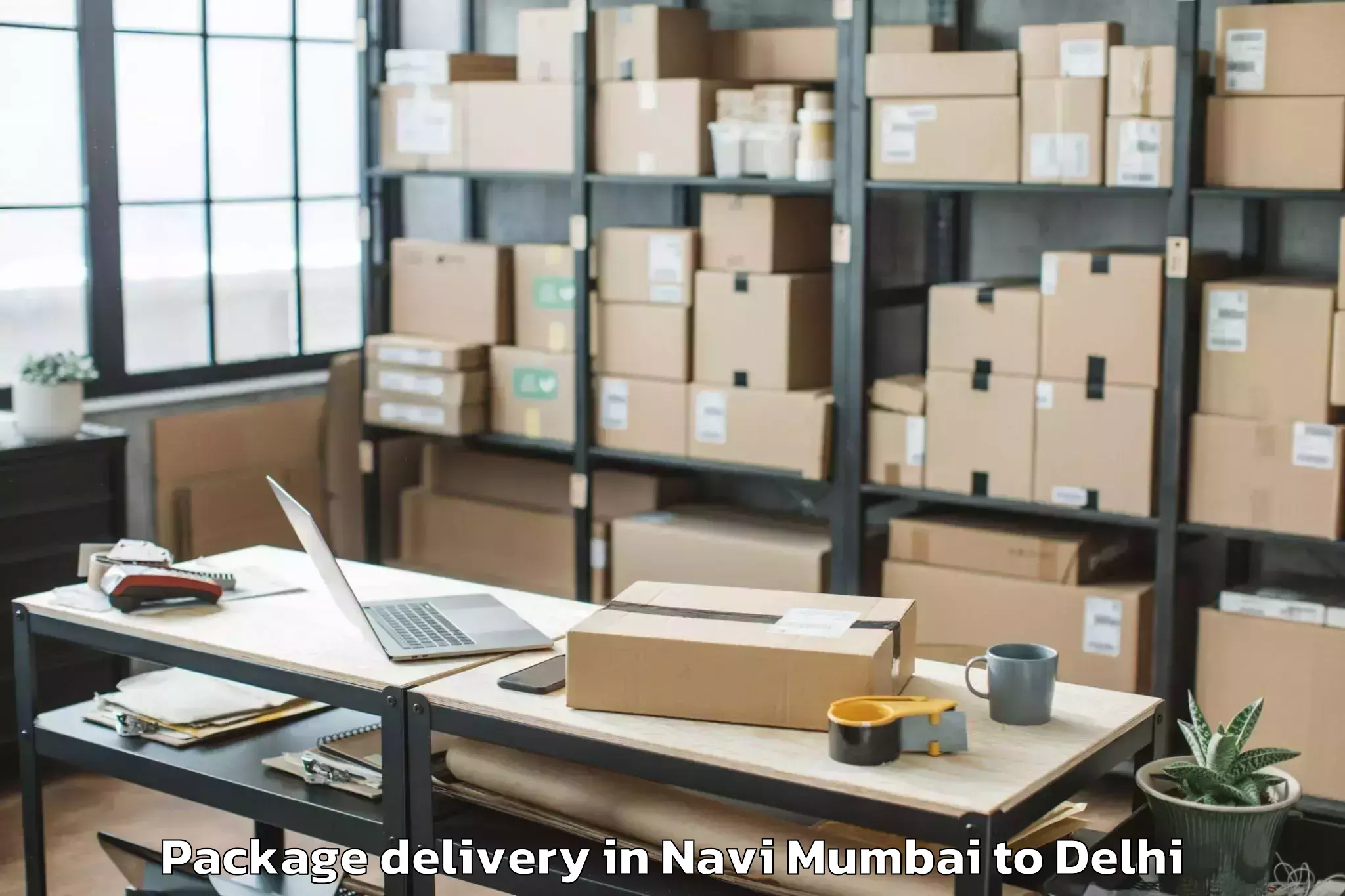 Affordable Navi Mumbai to Parsvnath Mall Akshardham Package Delivery